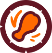chicken wing icon