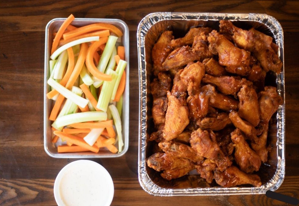 catering portions of wings and sides